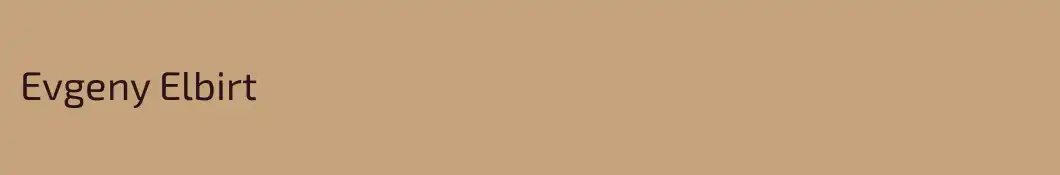Evgeny Elbirt
